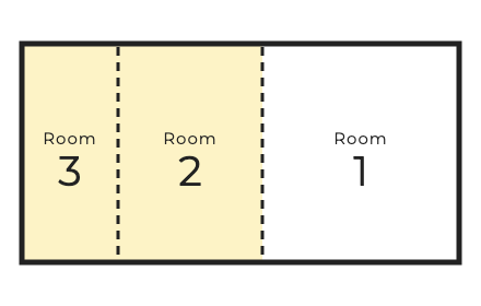 Room2+3 をつなげた配置図